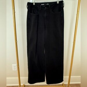 Old Navy High-Rise Wow Wide Leg Jeans |  Black | Size 8
